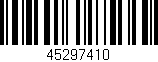 Código de barras (EAN, GTIN, SKU, ISBN): '45297410'