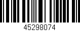 Código de barras (EAN, GTIN, SKU, ISBN): '45298074'