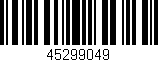 Código de barras (EAN, GTIN, SKU, ISBN): '45299049'