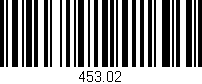 Código de barras (EAN, GTIN, SKU, ISBN): '453.02'