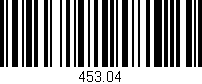 Código de barras (EAN, GTIN, SKU, ISBN): '453.04'