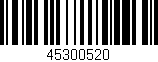 Código de barras (EAN, GTIN, SKU, ISBN): '45300520'