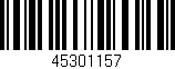 Código de barras (EAN, GTIN, SKU, ISBN): '45301157'
