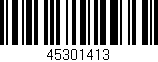 Código de barras (EAN, GTIN, SKU, ISBN): '45301413'