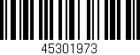 Código de barras (EAN, GTIN, SKU, ISBN): '45301973'