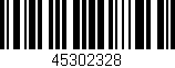 Código de barras (EAN, GTIN, SKU, ISBN): '45302328'