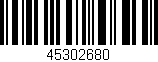 Código de barras (EAN, GTIN, SKU, ISBN): '45302680'