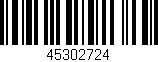 Código de barras (EAN, GTIN, SKU, ISBN): '45302724'