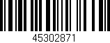 Código de barras (EAN, GTIN, SKU, ISBN): '45302871'