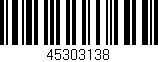 Código de barras (EAN, GTIN, SKU, ISBN): '45303138'