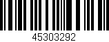 Código de barras (EAN, GTIN, SKU, ISBN): '45303292'