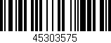 Código de barras (EAN, GTIN, SKU, ISBN): '45303575'