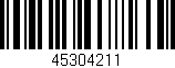 Código de barras (EAN, GTIN, SKU, ISBN): '45304211'