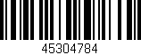 Código de barras (EAN, GTIN, SKU, ISBN): '45304784'