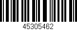 Código de barras (EAN, GTIN, SKU, ISBN): '45305462'