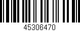 Código de barras (EAN, GTIN, SKU, ISBN): '45306470'