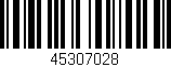 Código de barras (EAN, GTIN, SKU, ISBN): '45307028'