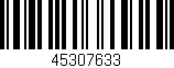 Código de barras (EAN, GTIN, SKU, ISBN): '45307633'