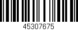 Código de barras (EAN, GTIN, SKU, ISBN): '45307675'