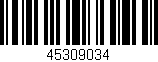 Código de barras (EAN, GTIN, SKU, ISBN): '45309034'