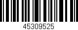 Código de barras (EAN, GTIN, SKU, ISBN): '45309525'