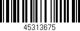 Código de barras (EAN, GTIN, SKU, ISBN): '45313675'
