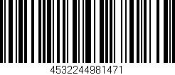 Código de barras (EAN, GTIN, SKU, ISBN): '4532244981471'
