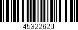 Código de barras (EAN, GTIN, SKU, ISBN): '45322620'