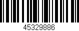 Código de barras (EAN, GTIN, SKU, ISBN): '45329886'
