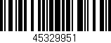 Código de barras (EAN, GTIN, SKU, ISBN): '45329951'
