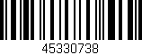 Código de barras (EAN, GTIN, SKU, ISBN): '45330738'