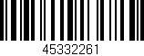 Código de barras (EAN, GTIN, SKU, ISBN): '45332261'