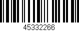 Código de barras (EAN, GTIN, SKU, ISBN): '45332266'