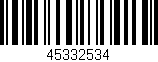 Código de barras (EAN, GTIN, SKU, ISBN): '45332534'