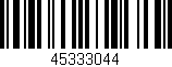 Código de barras (EAN, GTIN, SKU, ISBN): '45333044'