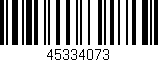 Código de barras (EAN, GTIN, SKU, ISBN): '45334073'