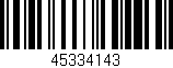 Código de barras (EAN, GTIN, SKU, ISBN): '45334143'