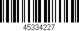 Código de barras (EAN, GTIN, SKU, ISBN): '45334227'