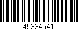 Código de barras (EAN, GTIN, SKU, ISBN): '45334541'