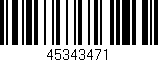 Código de barras (EAN, GTIN, SKU, ISBN): '45343471'