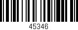 Código de barras (EAN, GTIN, SKU, ISBN): '45346'