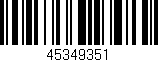 Código de barras (EAN, GTIN, SKU, ISBN): '45349351'