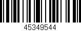 Código de barras (EAN, GTIN, SKU, ISBN): '45349544'