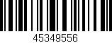 Código de barras (EAN, GTIN, SKU, ISBN): '45349556'