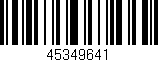 Código de barras (EAN, GTIN, SKU, ISBN): '45349641'