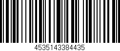 Código de barras (EAN, GTIN, SKU, ISBN): '4535143384435'