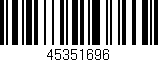 Código de barras (EAN, GTIN, SKU, ISBN): '45351696'