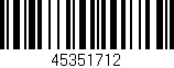 Código de barras (EAN, GTIN, SKU, ISBN): '45351712'