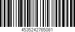 Código de barras (EAN, GTIN, SKU, ISBN): '4535242765081'