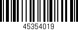 Código de barras (EAN, GTIN, SKU, ISBN): '45354019'